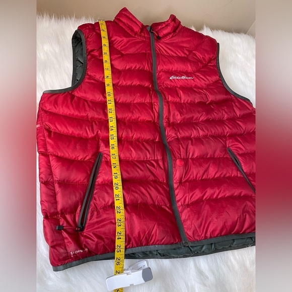 Eddie Bauer First Ascent Red Down Puffer Vest XL - Picture 6 of 15
